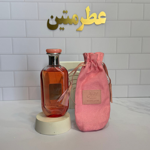 عطر ادوپرفیوم زنانه موصوف صورتی شرکت ارض الزعفران حجم ۱۰۰ میل