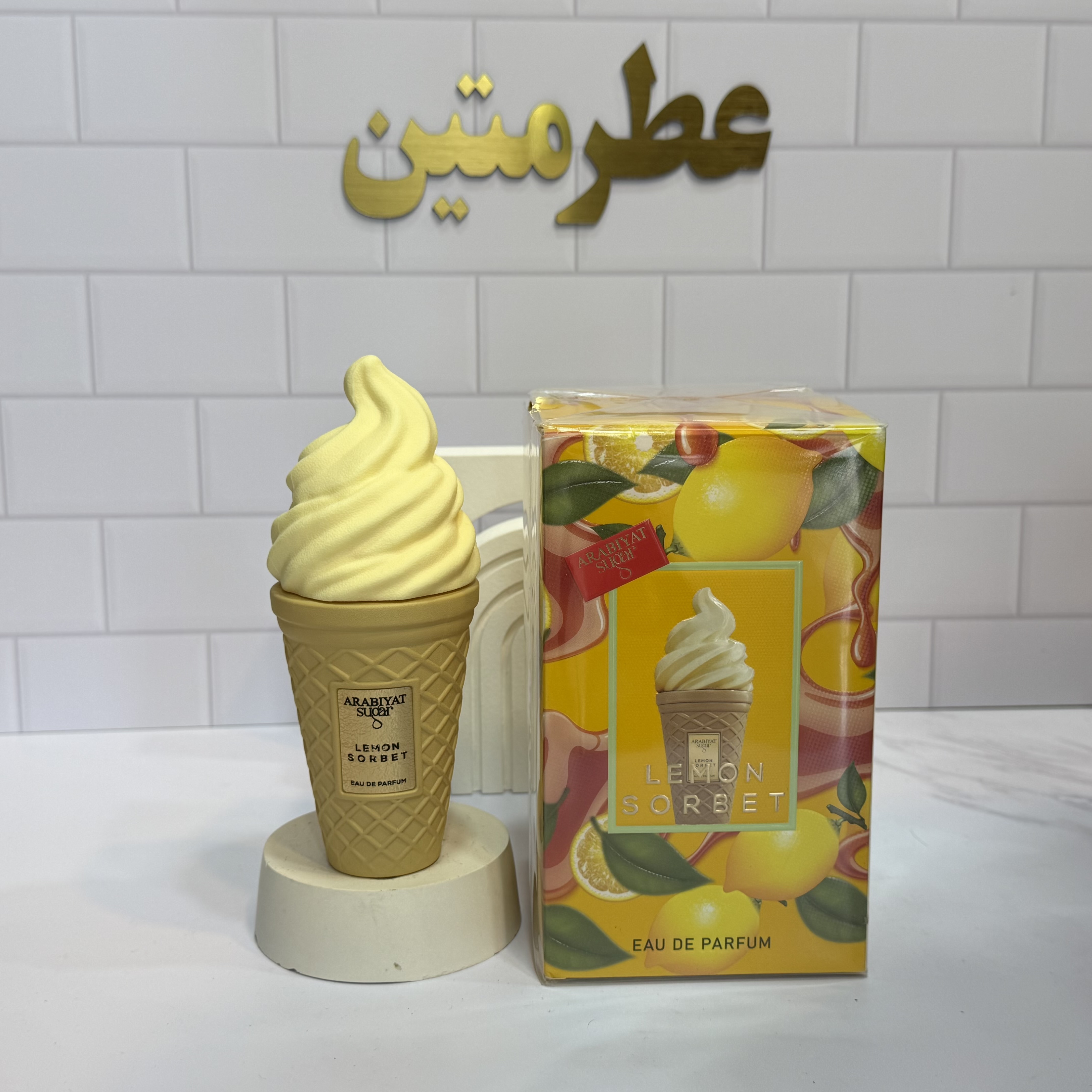 عطر ادوپرفیوم زنانه لمون سوربت شرکت عربیات شوگر حجم ۱۰۰ میل