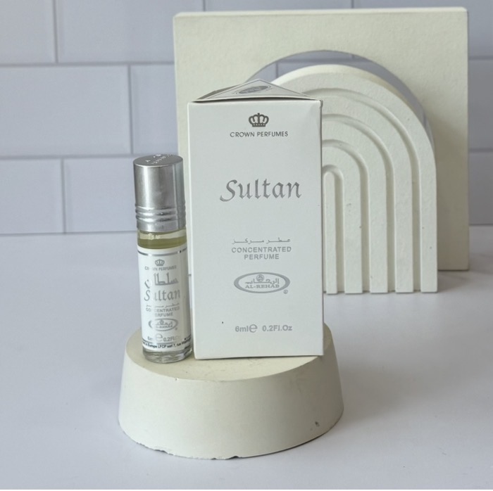 عطر رولی عربی رایحه سلطان حجم ۶ میل شرکت الرحاب