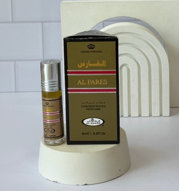عطر رولی عربی رایحه الفارس حجم ۶ میل شرکت الرحاب