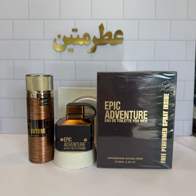 عطر ادوپرفیوم اپیک ادونچر با اسپری شرکت امپر حجم ۱۰۰ میل